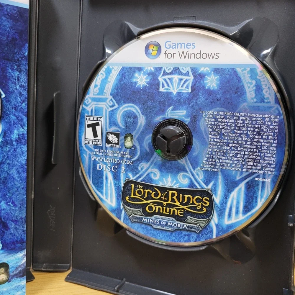 Lord of Rings Online PC DVD Complete Edition Mines of Moria Shadows Angmar, 2008